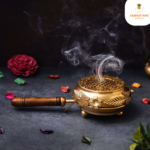 "Metal Incense Burn leaf and butterfly  Loban Dani Dhoop Dani Aarti" - Image 4