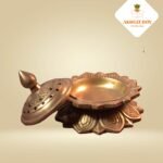 Brass Antique Dhoop Dhani with Lotus Base - Image 5