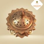 Brass Antique Dhoop Dhani with Lotus Base