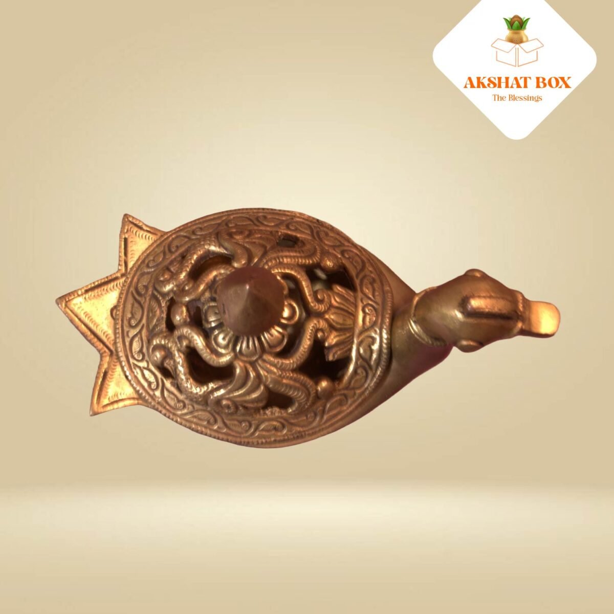 Brass Antique Duck shaped  Dhoop Dhani - Image 3