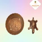 Brass Metal Turtle Vaastu Fengshui Tortoise on Plate - Image 4