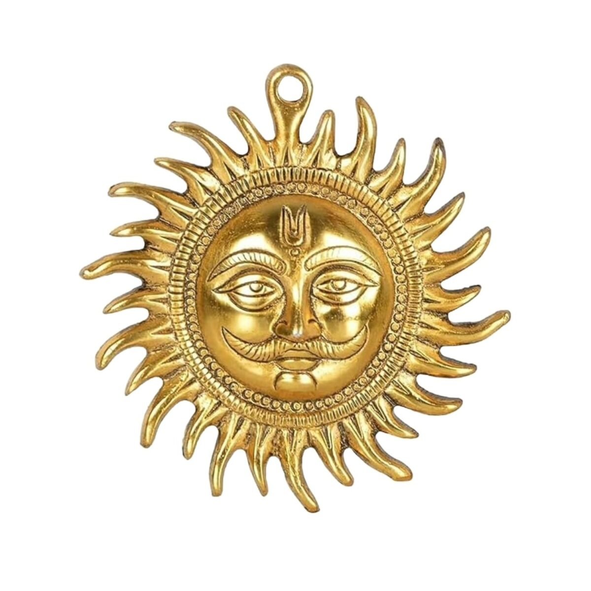 Brass Sun face Wall Hanging - Image 2