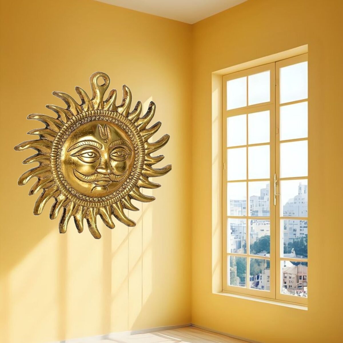 Brass Sun face Wall Hanging - Image 7