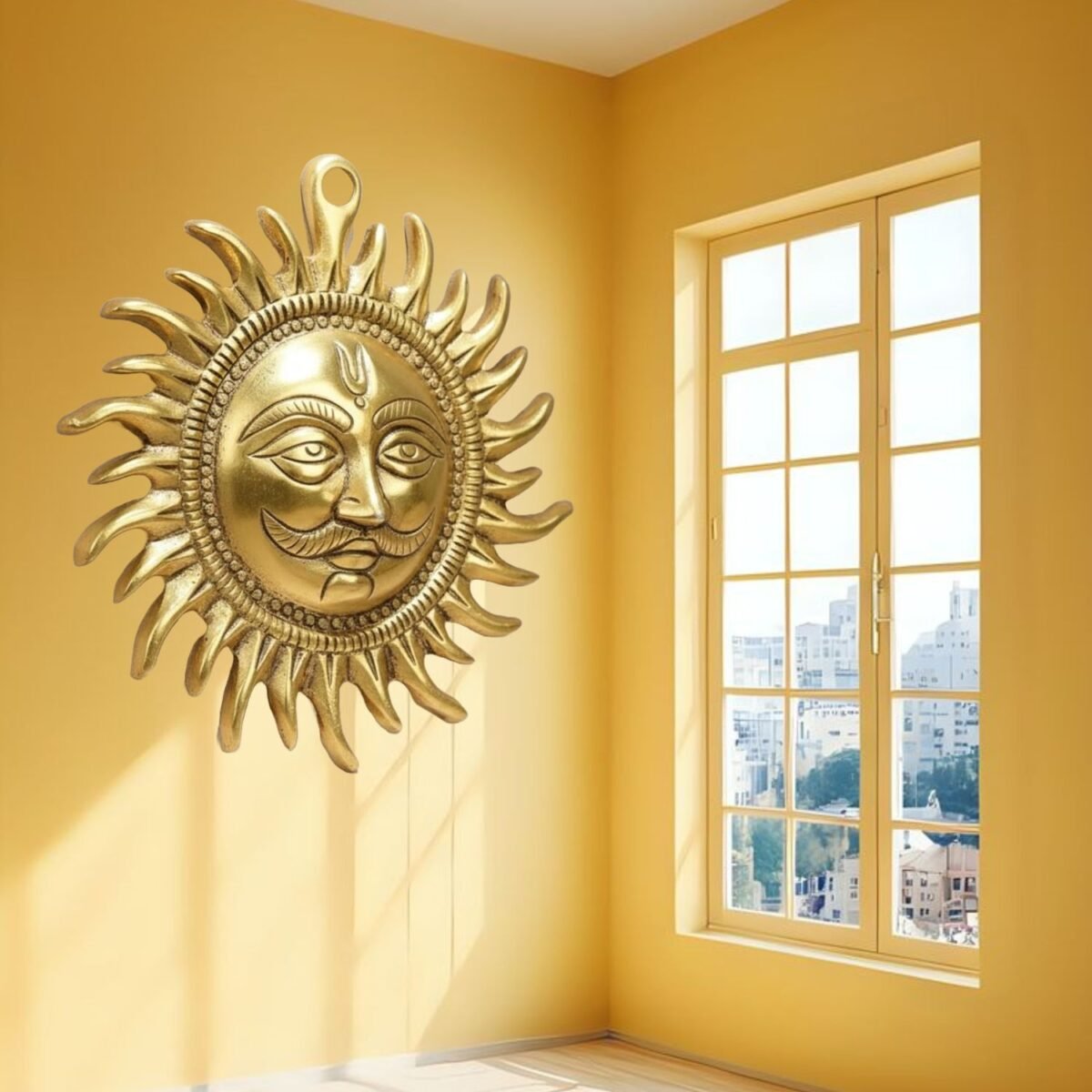 Brass Sun face Wall Hanging - Image 8