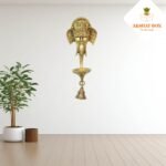 GANESHA FACE WITH SMALL DIYA WALL HANGING - Image 5