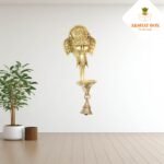 GANESHA FACE WITH SMALL DIYA WALL HANGING - Image 6