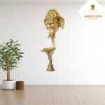 GANESHA FACE WITH SMALL DIYA WALL HANGING - Image 7