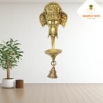 GANESHA FACE WITH SMALL DIYA WALL HANGING