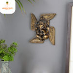 Brass wall hanging Ganesha with swastik - Image 6