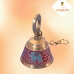 Bell for hanging with om Design meenakari work