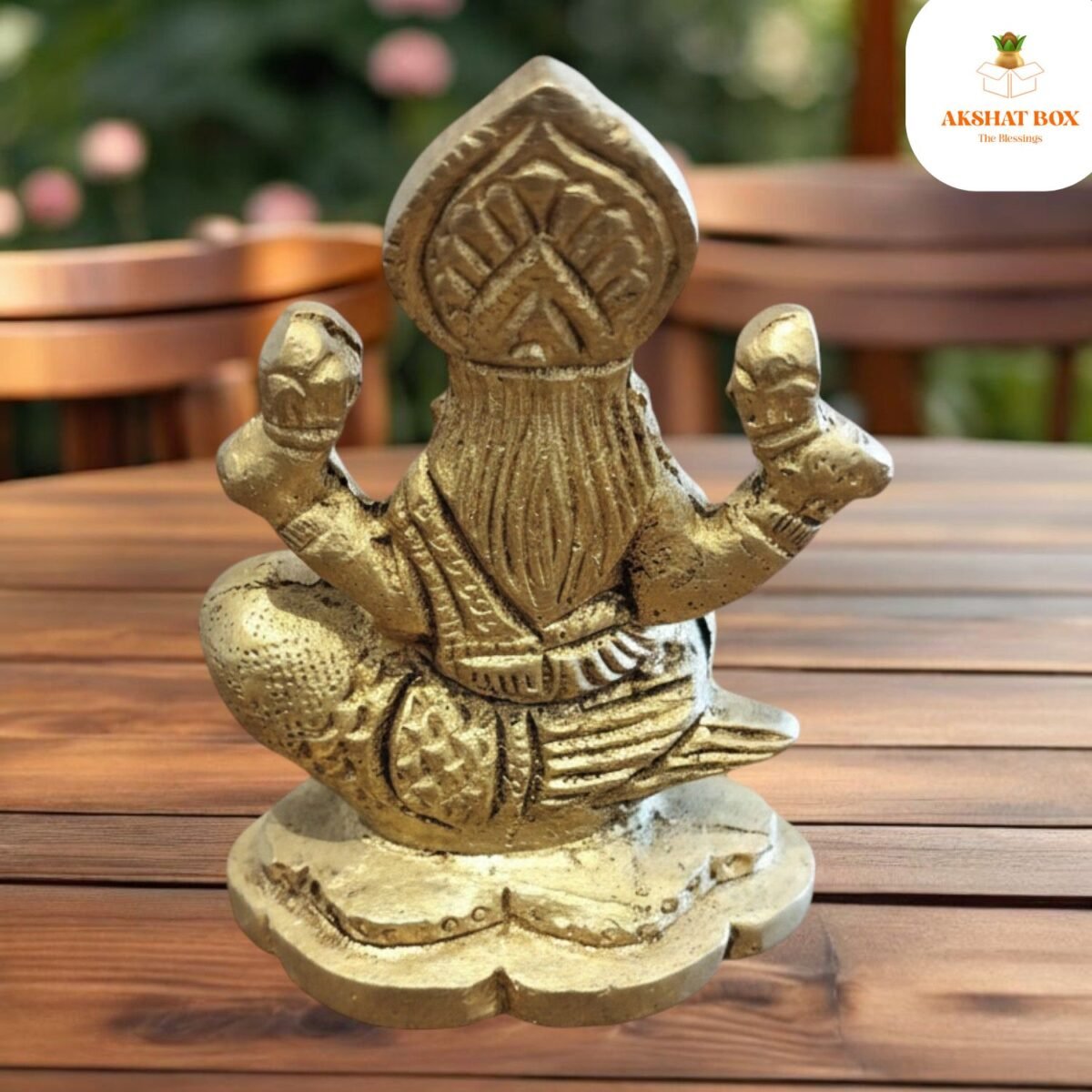 Brass Laxmi Idol  At Owl - Image 6