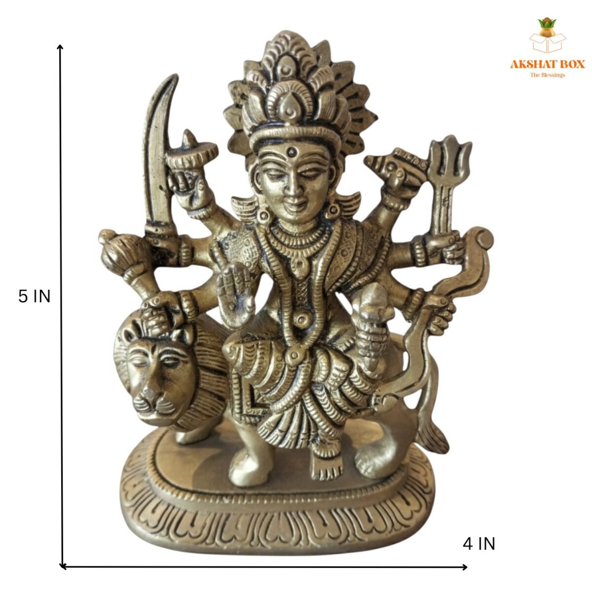 Brass Maa Durga Idol - Image 3