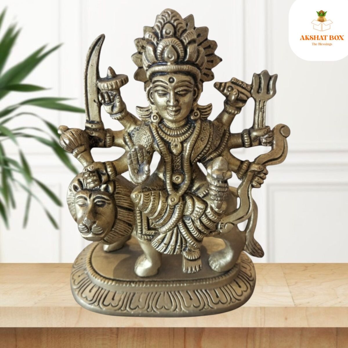 Brass Maa Durga Idol - Image 4