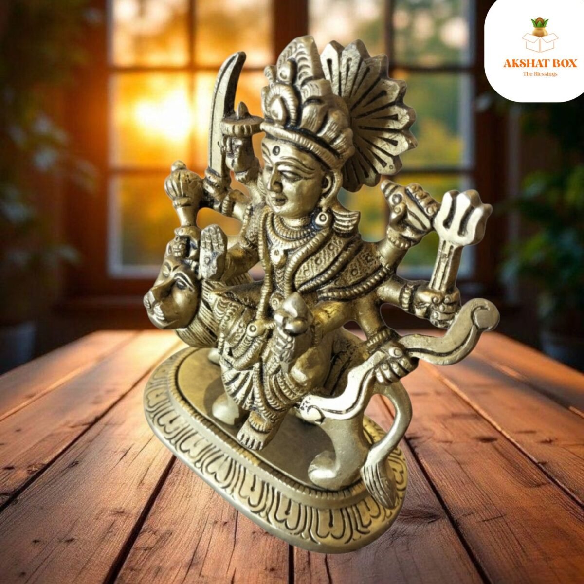 Brass Maa Durga Idol - Image 6