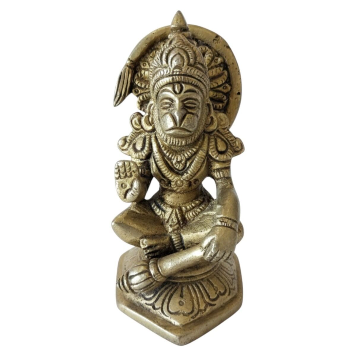 Brass  Hanuman blessing Position - Image 2