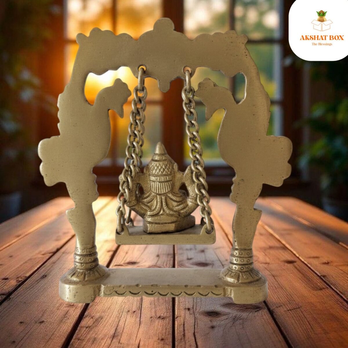 Brass Ganesh With Jhoola - Image 7