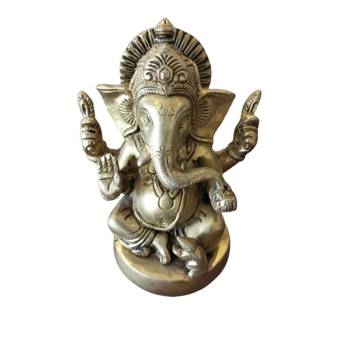 Brass Ganesh Idol - Image 2