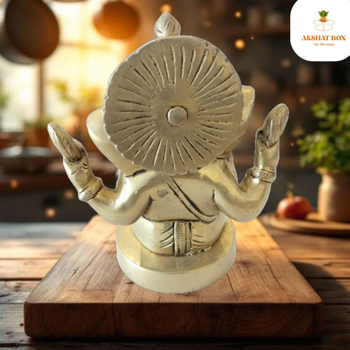 Brass Ganesh Idol - Image 4