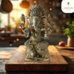 Brass Ganesh On Shinhasan