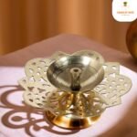 Jali Brass Diya Unique Cutting Design