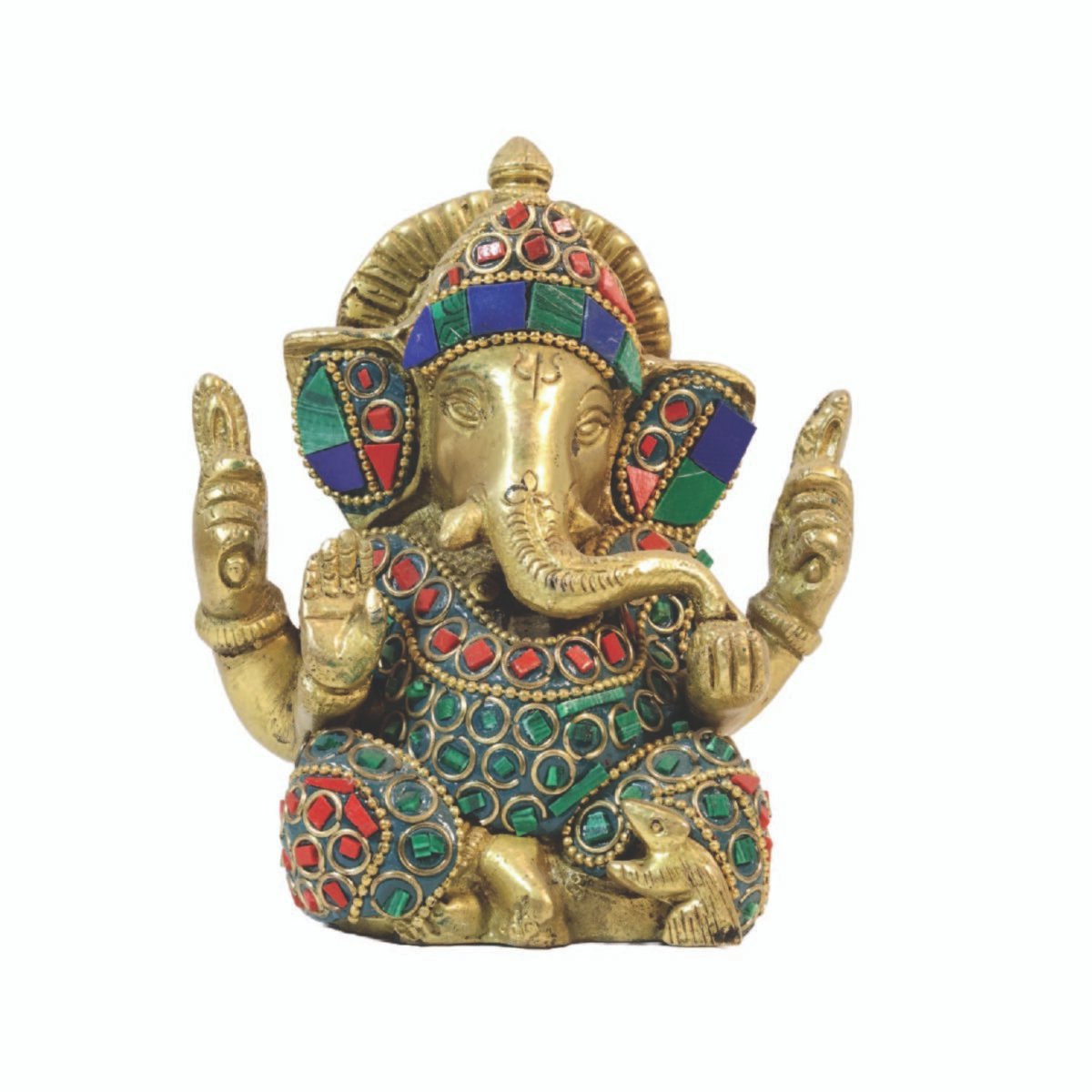 Ganesha Idol With Stone work Table Top - Image 5