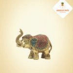 Brass Elephant Status Stone work