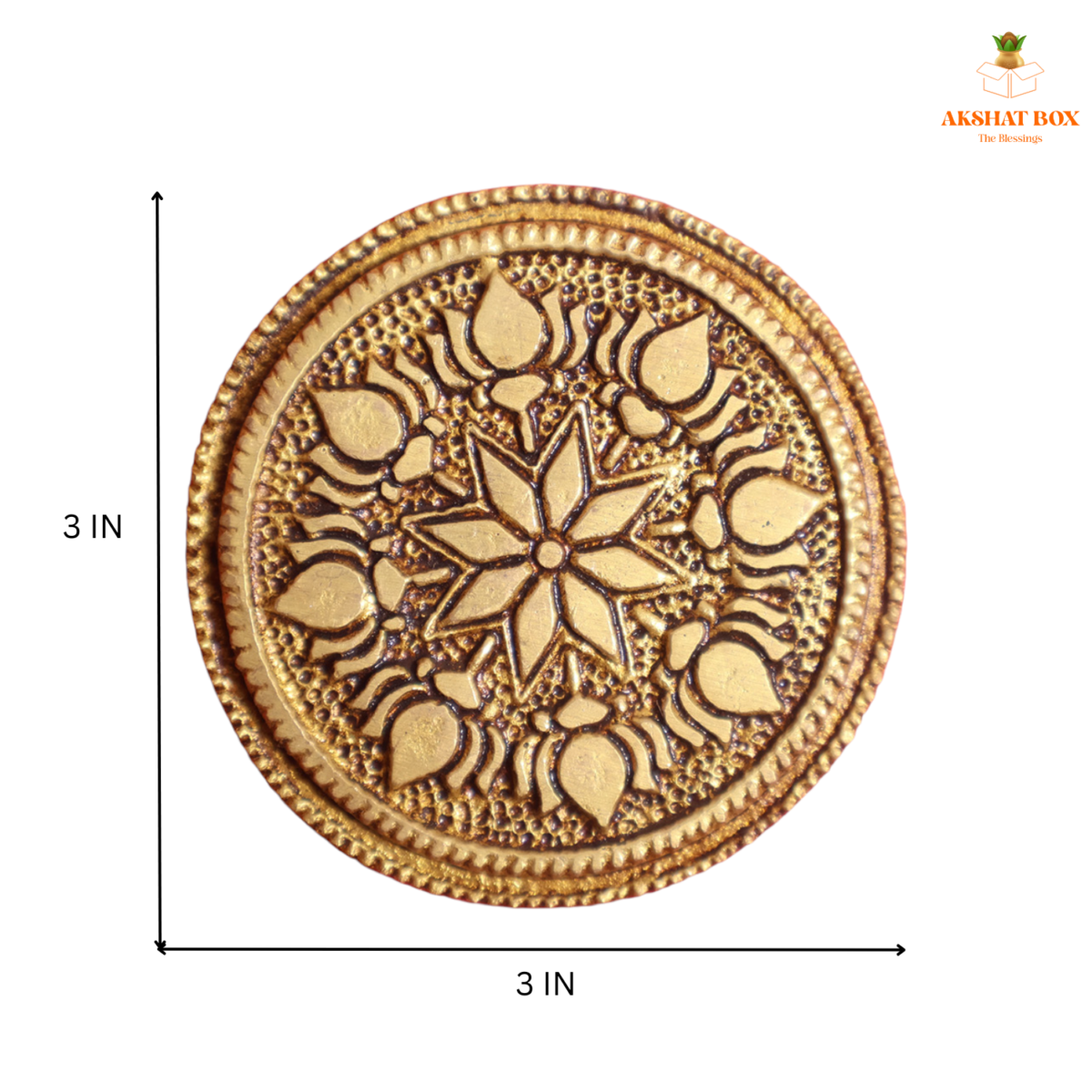 Circular Ethnic Pedestrail Chowki Big - Image 3