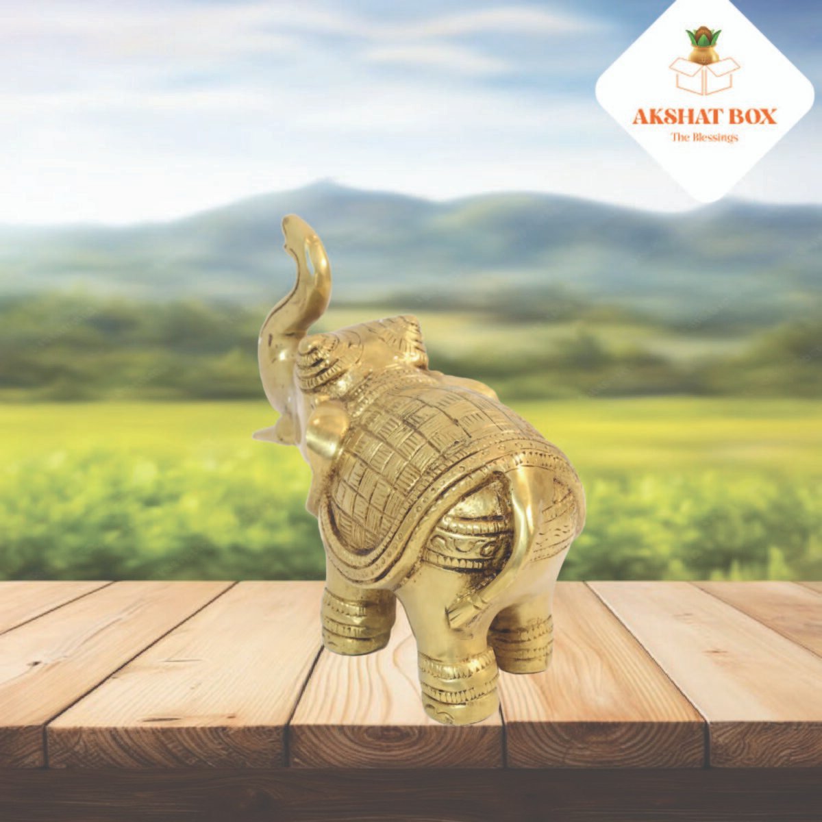 "Brass 4 Inches Handcrafted Brass Elephant//// Antique Creation Set of 2 Pc Brass Trunk Up Elephant Sculpture 4 Inch Elephant Statue" - Image 4