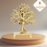 Brass Krishna with Kalpavriksha Tree Statue (9") - Image 5