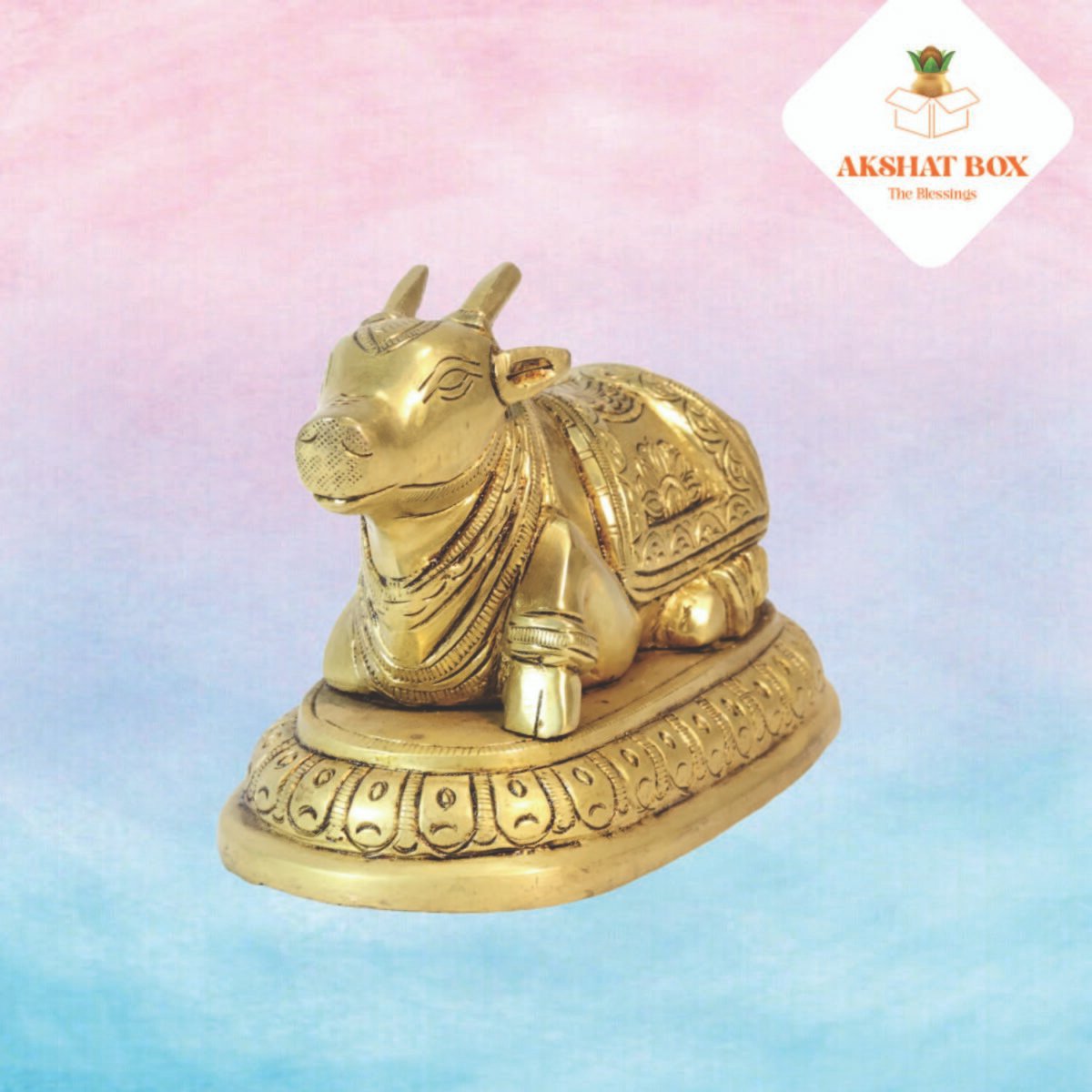 Brass Nandi Engraved - Image 5