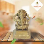 Brass Antique  Ganesh Idol with dholak