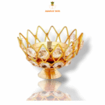 BRASS AND CRYSTAL AKHAND DIYA - Image 5