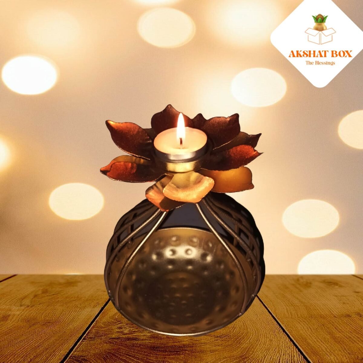 URLI BOWL LOTUS SHAPE TEA LIGHT HOLDER - Image 9