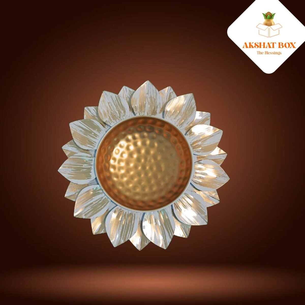 WHITE LOTUS BRASS  URLI - Image 7