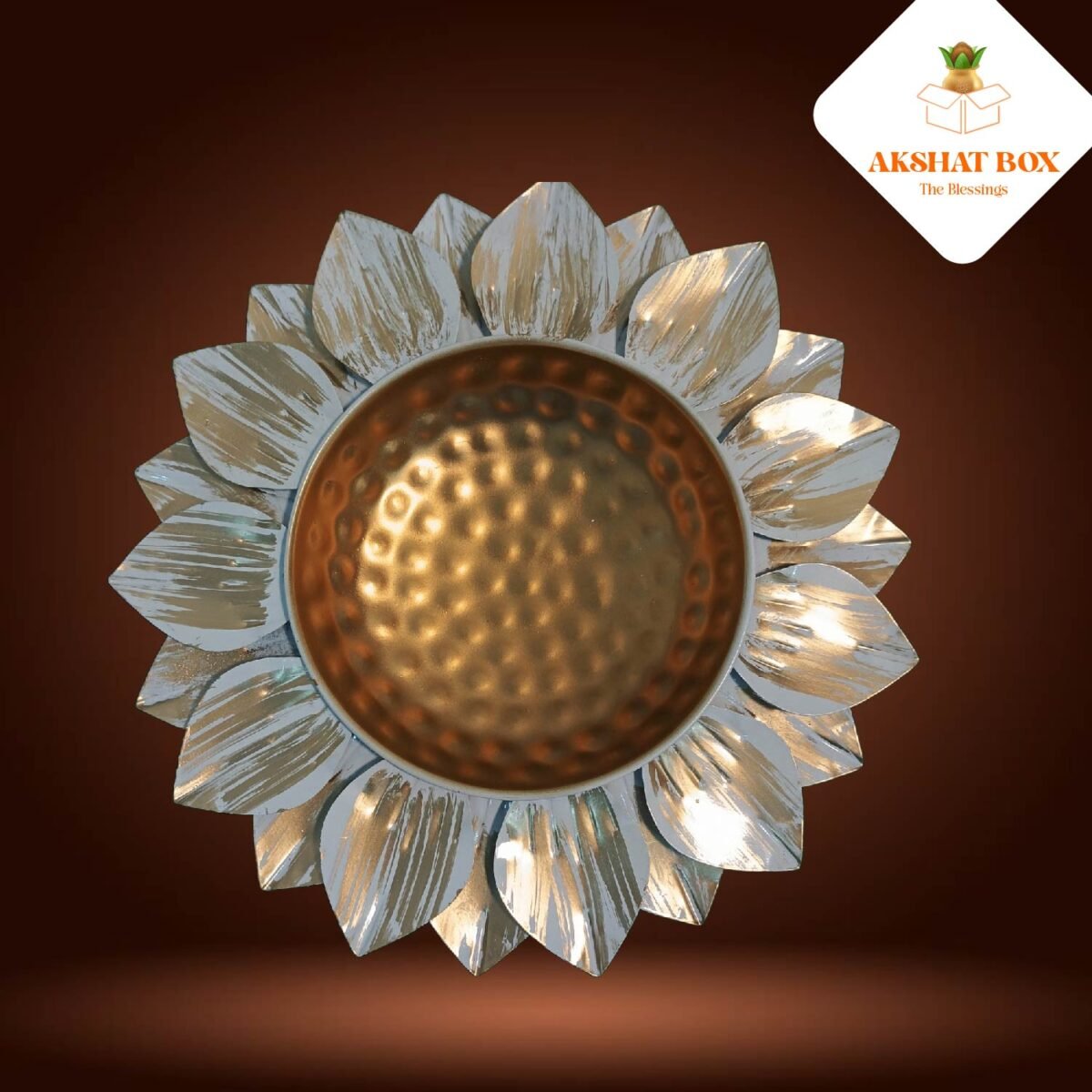 WHITE LOTUS BRASS  URLI - Image 6