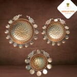 Handcrafted Golden Peacock Urli Bowl Diya – A Symbol of Elegance & Tradition ✨