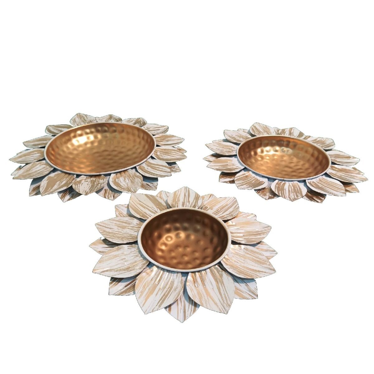 WHITE LOTUS BRASS  URLI - Image 2