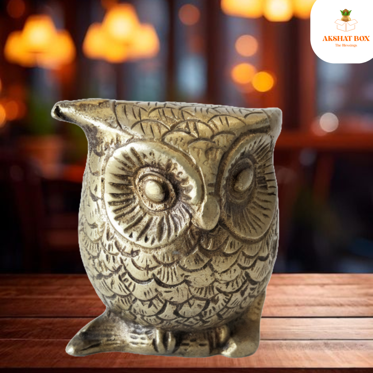 Feng Shui Owl Statue Vastu Statue Brass Owl - Image 4