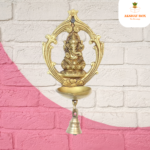 Brass Ganesh Wall Hanging Deepak with Bell