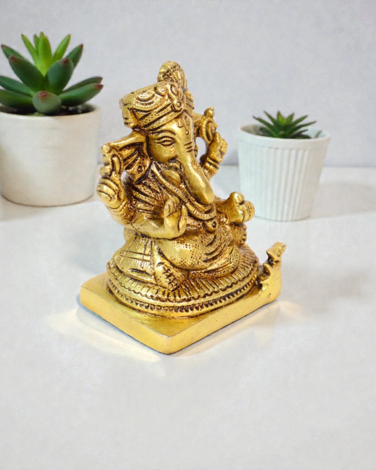 Ganesha Superfine Brass Idol – Divine Grace in Compact Form - Image 5