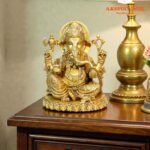 Brass Ganesh Idol – Majestic Symbol of Prosperity & Divine Power