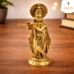 BRASS KRISHNA WITH FLUTE