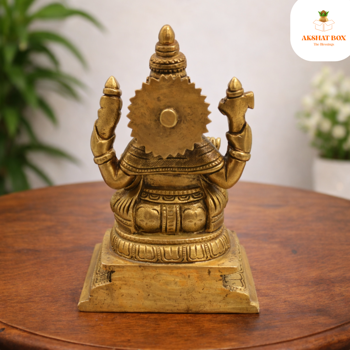 AKSHAT BOX BRASS GANESH IDOL - Image 4
