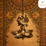 Brass Hanging Peacock Design panch mukhi diya