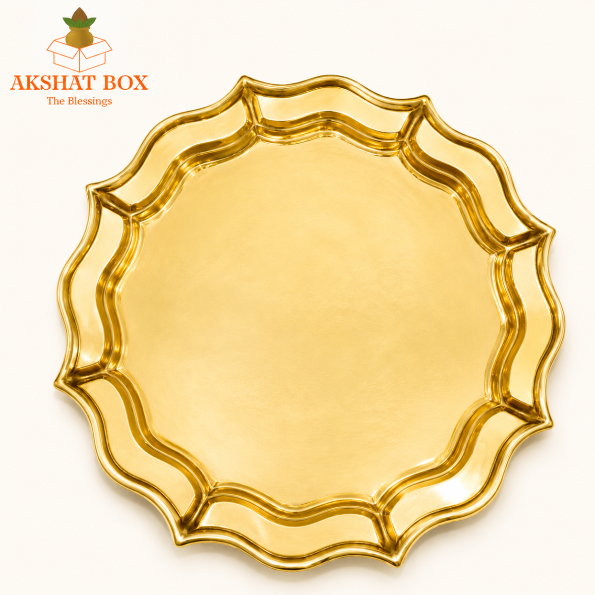 Brass aarti Thali - Image 7