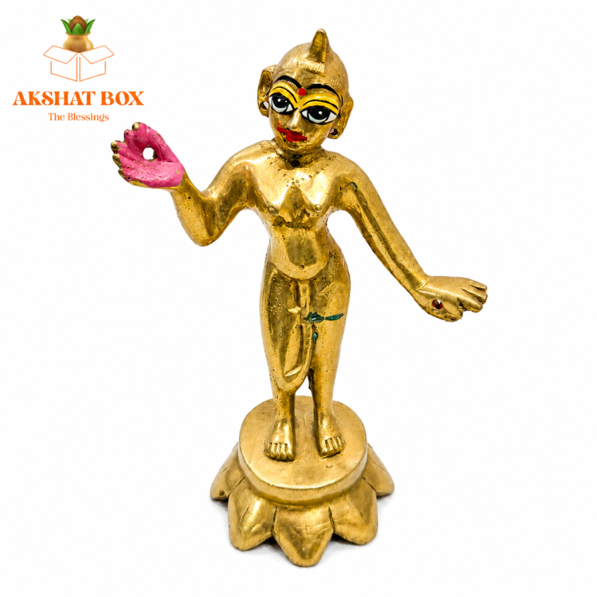 Radha Brass Idol 6 Inch - Image 3