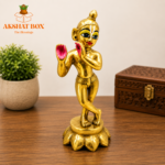 Lord Krishna Brass Idol 7 Inch