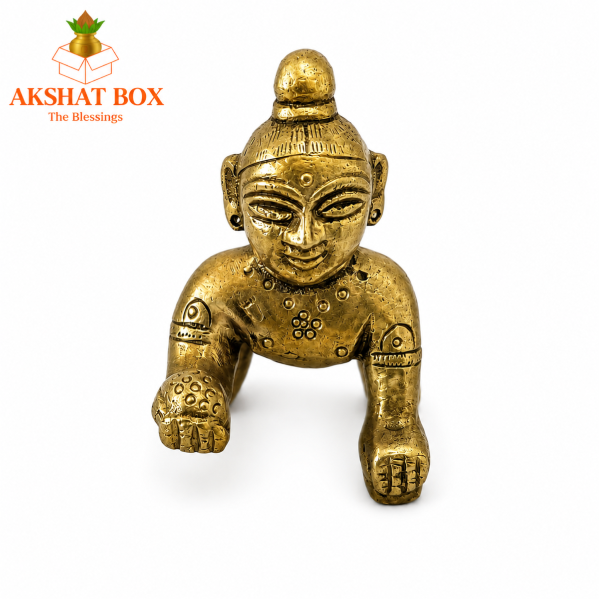 Laddu Gopal Brass Idol 2.3 Inch - Image 3