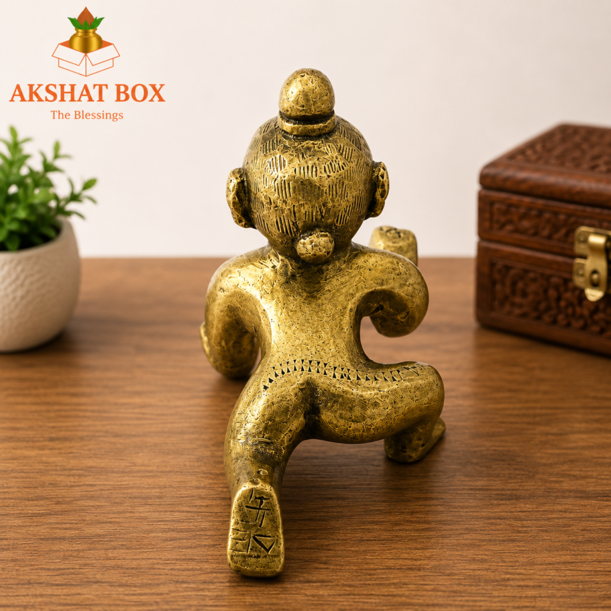 Laddu Gopal Brass Idol 2.3 Inch - Image 6