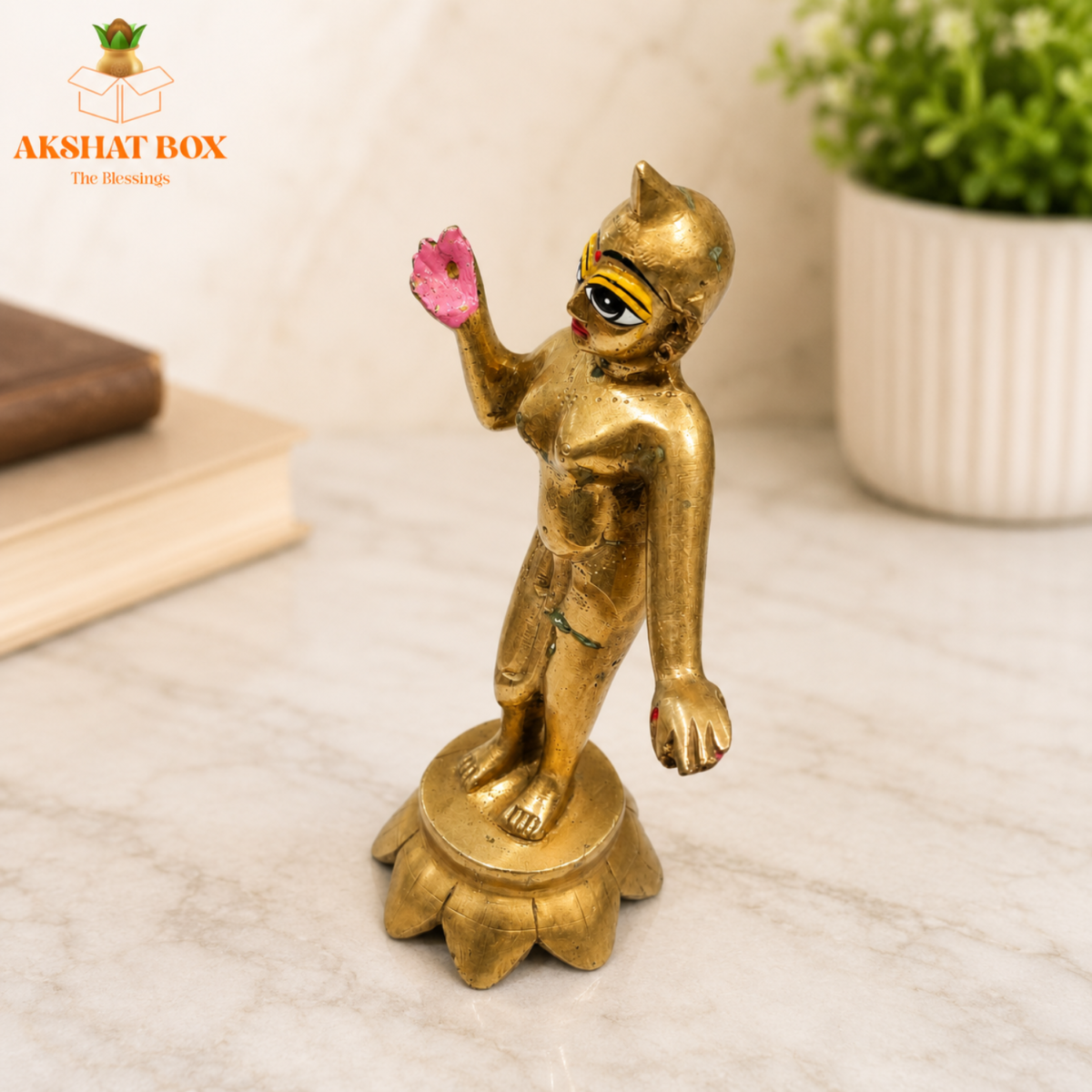 Radha Brass Idol 6 Inch - Image 6